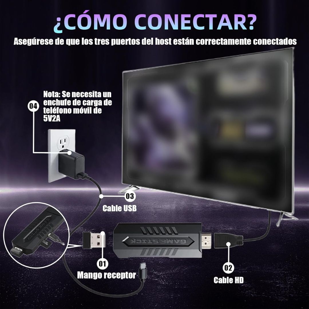 🎮 Game-Stick™ | Revive los Juegos de tu Infancia en tu TV